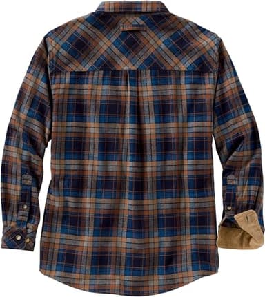 Legendary Whitetails Mens Flannel Shirt Long Sleeve Button Down 100% Cotton, Brownstone Plaid, LT - Image 3