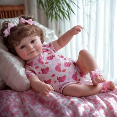 JIZHI Lifelike Reborn Baby Dolls - 20Inch-Real Baby Feeling Realistic-Newborn Baby Doll Adorable Smiling Real Life Baby Dolls with Gift Box for Kids Age 3 - Image 5