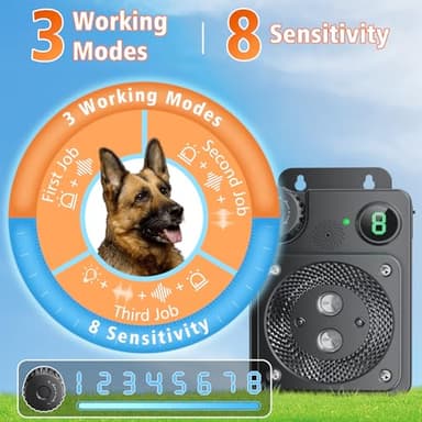 Anti Barking Devices, Ultrasonic Dog Bark Deterrent Devices, Dog Barking Deterrent Devices, Dog Barking Stopper, Anti Barking Device for Dogs Long Range 50ft, Bark Box Indoor Outdoor for Dogs Training - Image 2