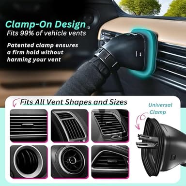 Swanoo Car AC Vent Extender | Air Vent Hose for Backseat | Directs Cool or Hot Air to Kids & Pets | Universal Fit | Extends Up to 10 FT | AC Tube for Baby Car | Back Seat Air Conditioning | BreezyBack - Image 2