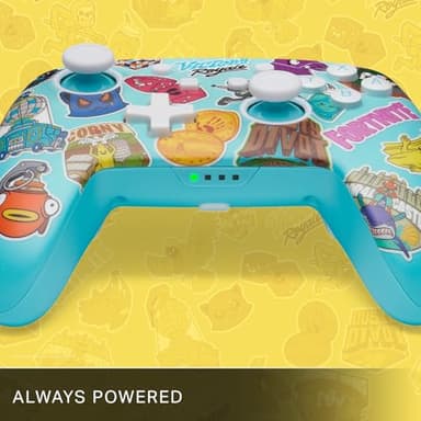 PowerA Enhanced Wireless Controller for Nintendo Switch - Fortnite Sticker Mania, Nintendo Switch -Bluetooth controller, Officially Licensed (Renewed) - Image 4