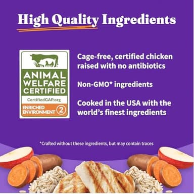 Halo Holistic Small Breed Dog Food, Cage Free Chicken & Brown Rice Recipe, Healthy Grains Dry Dog Food, Complete Digestive Health, 3.5 lb Bag - Image 8