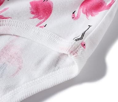 Slenily Girls Underwear Size 6 Cotton Breathable Panties Little Kids Mermaid Briefs Childrens Flamingo Comfort 6 Pack Undies - Image 6