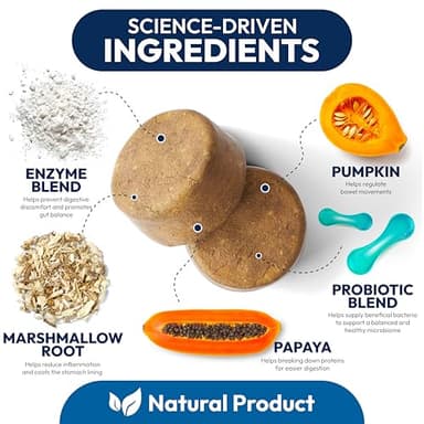 Probiotics for Dogs - 170 Dog Probiotics Chews - Digestive Enzymes & Prebiotics - Support Gut Health, Diarrhea, Gas & Constipation Relief - Itchy Skin, Allergies, Yeast Balance - Advanced Supplement - Image 3