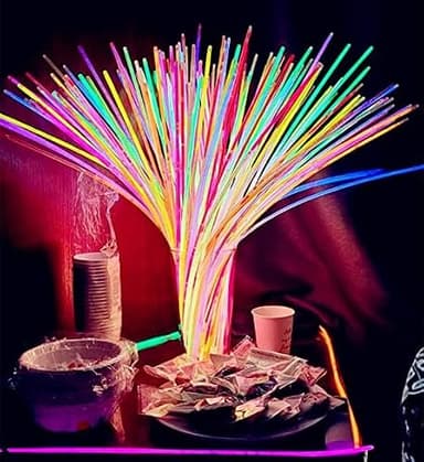 Glow Fever Glow Sticks Bulk 100ct 22'' Glow Necklaces with Connectors, Neon Light Sticks for Party Festivals Raves Concert Birthday Wedding, Multicolor - Image 6