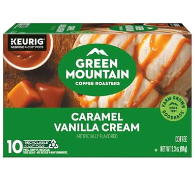 Green Mountain Coffee Roasters Caramel Vanilla Cream, Keurig Single Serve K-Cup Pods, Light Roast Coffee, 60 Count, (6 Packs of 10) - Image 16