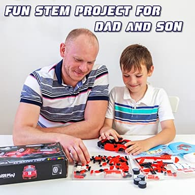 WISEPLAY STEM Toys for 7-10 Year Old Boys & Girls - 306Pcs RC Car Building Block Set - STEM Building Toys for Boys & Girls Ages 6-10 Years - Great Remote Control Car Birthday Gift for Kid - Image 4