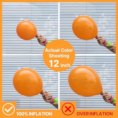 PartyWoo Orange Balloons 130 pcs Different Sizes of 18 12 10 5 Inch Fall Balloon Arch Kit Garland for Thanksgiving Halloween Little Cutie Baby Shower Birthday Party Decorations Orange-Y9 - Image 4