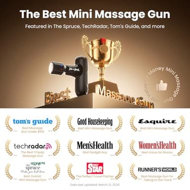 BOB AND BRAD Q2 Pro Mini Massage Gun with Heat and Cold Head,Pocket-Sized Deep Tissue Massager Gun,Portable Percussion Muscle Massager Gun, Ultra Small&Quiet Muscle Massage Gun - Image 4