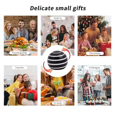 Desk Toys for Fidget Kinetic Cool-Gadgets: 180 Seconds Spinning Toy, Cool-Stuff Thing for Adult Teen Children Kid, Optical-Illusion Stress-Relief Gifts Ball for Man Women Home Office School Christmas - Image 5