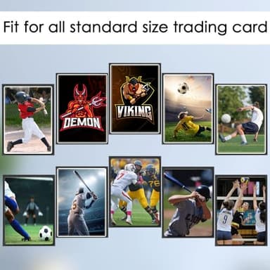 1000 Pcs Black Card Sleeves Toploaders for Trading Card, Matte Card Sleeves Deck Card Protectors Compatible with Baseball Cards, Sports Cards, Game Card - Image 5