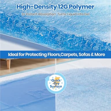 Gimars Thicker Heavy Absorbency Pet Training Puppy Pads 28"x34"- Extra Large Disposable Polymer Quick Dry No Leaking Pee Pads for Dogs, Cats, Rabbits and Other House Training Pets, 30 Count - Image 6