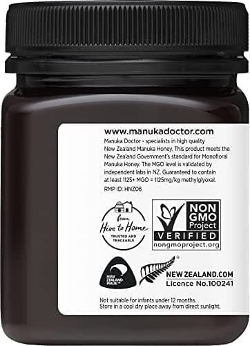 Manuka Doctor - MGO 1125+ Manuka Honey Monofloral, 100% Pure New Zealand Honey. Certified. Guaranteed. Raw. Non-GMO (8.75 oz) - Image 9