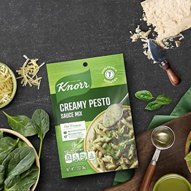 Knorr Sauce Mix Pasta Sauce For Simple Meals and Sides Creamy Pesto No Artificial Flavors, No Added Msg 1.2 oz, 24 Count - Image 10
