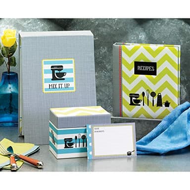 C.R. Gibson Baby Blue and White Polka Dot Blank Recipe Cards, 40pc, 4'' W x 6'' L - Image 3