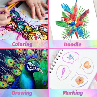 Yangmei Stocking Stuffers, Art Supplies, 12 Rainbow Colored Pencils, Teen Girl Gifts Trendy Stuff, Art Supplies for Kids 9-12, Gifts for 5-12 Year Old Girl, Arts and Crafts for Kids Ages 8-12 - Image 6