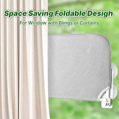 JAMESVAN Cat Window Perch,Foldable Cat Hammock for Window,Cat Window Hammock with 4 Suction Cups - Image 3