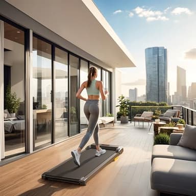 UREVO Under Desk Treadmill for Office Under Desk, Walking Pad 2 in 1 for Home/Office, Portable Walking Pad Treadmill with Remote Control, LED Display - Image 5
