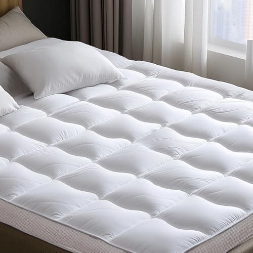 Memory Foam Mattress Topper Queen – 2inch, Pressure-Relieving Bed Topper with Secure Strap Design for Back Pain, Soft and Supportive, Shredded Memory Foam - Image 1
