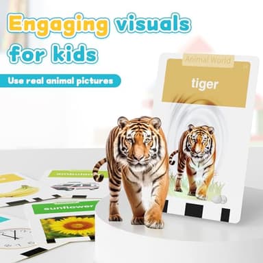 HOMESTEC Toddlers Talking Flash Cards with American accent & 288 Sight Words, Speech Therapy Toys for 3 4 5 6 Years Old Boys and Girls, Learning Educational Montessori Sensory kit, Kids Birthday Gifts - Image 5