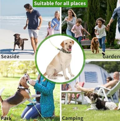Dog tie Out Cable, 10/20/25/30/50/70/100 feet, Suitable for Dogs up to 350 pounds, Dog Cable with Swivel Buckle, Lightweight, Non-Winding, for Outdoor Camping, Yard Dog Cable (Green, 100FT) - Image 5