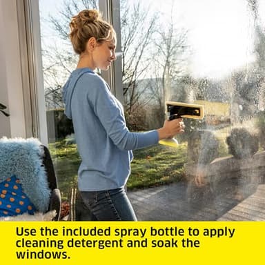 Kärcher WV 1 Plus Black Edition Window Vacuum Squeegee - for Showers, Mirrors, Glass, & Countertops - 10 in. Squeegee Blade - Image 5