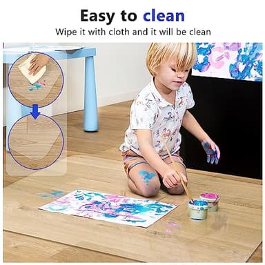 Office Chair Mat for Hard Wood Floors, 36 x 48 inches Clear Floor Mat for for Rolling Chairs, Heavy Duty Wood/Tile Floor Protectors for Home Office, Anti-Slip, Easy to Clean - Image 4