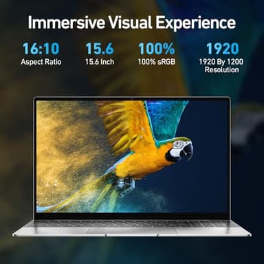 2025 Latest 15.6'' Laptop Compatible with Windows 11, 1TB SSD 32GB Dual-Channel RAM, Quad-Core Processor(Max 2.9GHz), 1080p FHD Display, Backlit Keyboard, Fingerprint, Webcam, Mini-HDMI, WiFi5, BT5 - Image 5