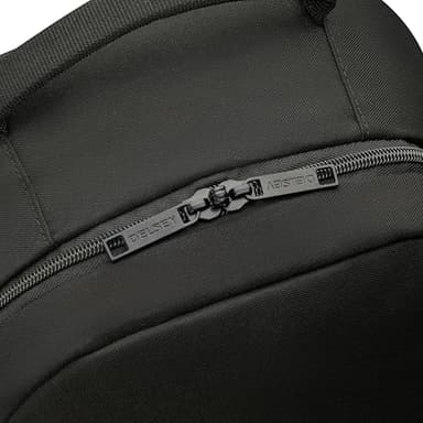 United Colors of Benetton Fabrica Backpack, Black, 15.6 Inch Laptop Sleeve - Image 7