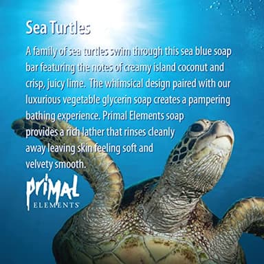 Primal Elements Loaf Soap, Sea Turtles, 80 Ounce - Image 3