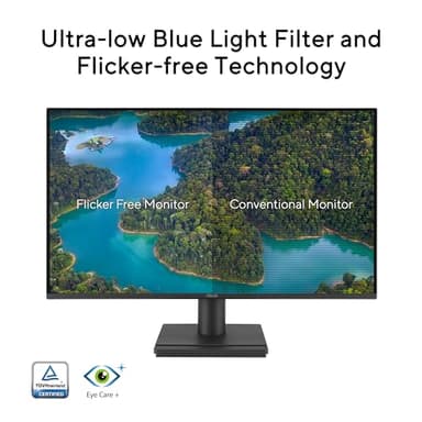 ASUS 24” (23.8-inch viewable) 1080P VA249HG Eye Care Monitor – IPS, Full HD, 99% sRGB, Frameless, 120Hz, Adaptive-Sync, 1ms, HDMI, VGA, Low Blue Light, Flicker Free, Wall Mountable, 3 yr Warranty - Image 5
