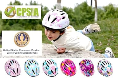 Girl Helmet for Bike,Kids Bike Pink Helmet for Girls Approximately Ages 3-10 Years Adjuastable and Multi-Sport, from Toddler to Kids CPSC Certicated - Image 7