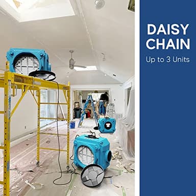 ALORAIR Air Scrubber with 3 Stage Filtration, Stackable Negative Air Machine for Industrial and Commercial Use, Heavy Duty Air Cleaner with MERV-10 Filter, HEPA/Activated carbon Filter, Blue - Image 6