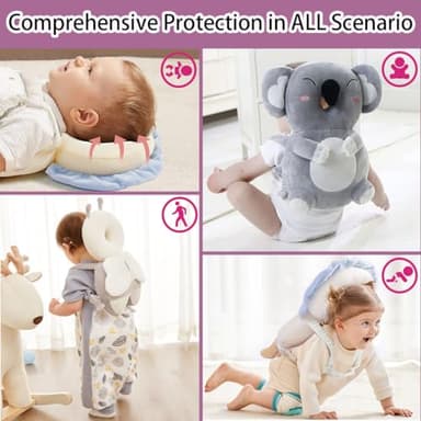 Raelitego Baby Head Protector Backpack for Falling Crawling and Walking Toddler Essentials Harness Infant Koala Toys Helmets Baby Lover Gifts for 0.5-2 Years 6-12 Months - Image 2