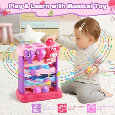 V-Opitos Musical Toy for 1, 2 Years Old Boys & Girls, Feeding Interactive Toys with Ball, Montessori Education Toys, Perfect Toddler Christmas Birthday Gifts - Image 5