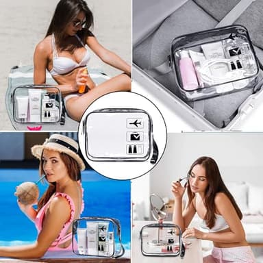 LEDAOU Beach Bag for Women Waterproof Sandproof Tote Bag Pool Bag with Zipper for Gym Shopping Travel with Wet Pocket - Image 6