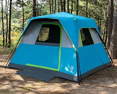EVER ADVANCED 6 Person Camping Tent, Blackout Design Tent for Camping Instant Cabin Tents for Family with Rainfly, 60s Easy Setup, Water-Resistant - Image 1