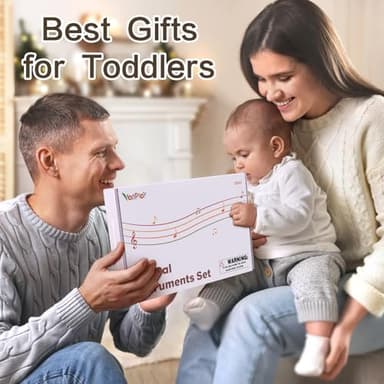 Musical Instruments for Girls - Toys for 2 3 Year Old Girl Birthday Gifts - 8 in 1 Wooden Montessori Musical Set with Xylophone/Tambourine/Maracas/Flute for Toddler 2-4(Pink) - Image 6