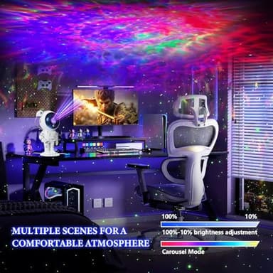 Astronaut Galaxy Projector - Space Light Projector for Bedroom Kids, Astronaut Night Light Projector, Star Light Projector Galaxy with Timer & Remote, Christmas Gift for Kids, Room Decor, Party - Image 4