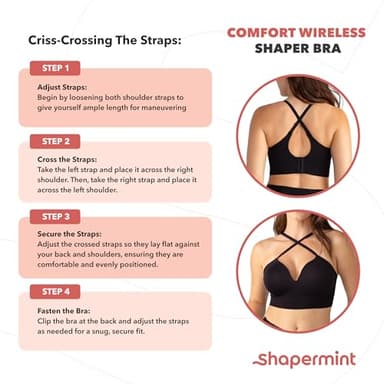 SHAPERMINT Bras for Women - Lingerie Bra, Bralettes for Women with Support, No Underwire Plus Size Bras for Women Rose Tan - Image 7