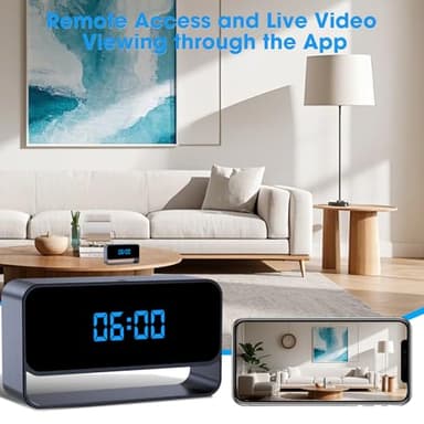 FHD 1080P Clock Camera - WiFi Wireless Camera for Indoor Home Security - Advanced Nanny Cam with Superior Night Vision - Image 2