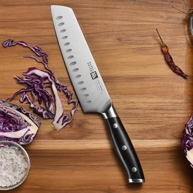 Klaus Meyer Stahl 19 Piece High Carbon Exclusive German Steel Knife Block Set (Black) - Image 8