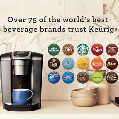 Keurig K-Elite Single Serve K-Cup Pod Coffee Maker, with Strength and Temperature Control, Iced Coffee Capability, 8 to 12oz Brew Size, Programmable, Brushed Slate - Image 9