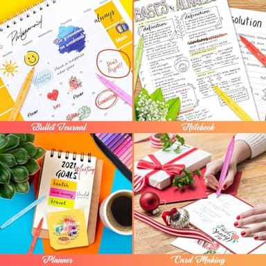 Soucolor Art Supplies for Adults Kids, 72 Colors Dual Tip Brush Fine Tip Markers, Art Kit Drawing Set with Art Case Coloring Set, Art Set for Kids, Kids Art Supplies for School, Gifts for Girls & Boys - Image 5