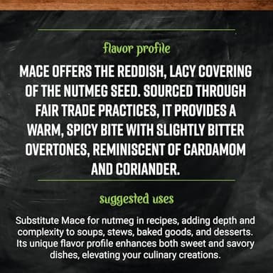 Frontier Co-op Organic Mace Powder, Fairtrade Certified, 16 Oz, Bulk Bag - Nutmeg Substitute for Chili, Moroccan and Caribbean Dishes - Image 4