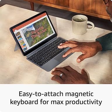 Amazon Fire Max 11 tablet productivity bundle with Keyboard Case, Stylus Pen, octa-core processor, 4 GB RAM to do more throughout your day, 64 GB, Gray - Image 4