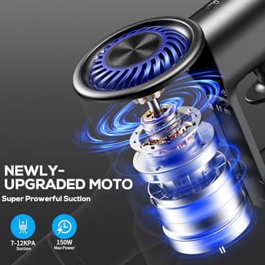 Cordless Vacuum Cleaner, Vacuum Cleaner for Home with 80000 RPM High-Speed Brushless Motor, Up to 40 Mins Runtime, 2 Adjustable Suction, Anti-Tangle, Lightweight Stick Vacuum for Hard Floor - Image 2