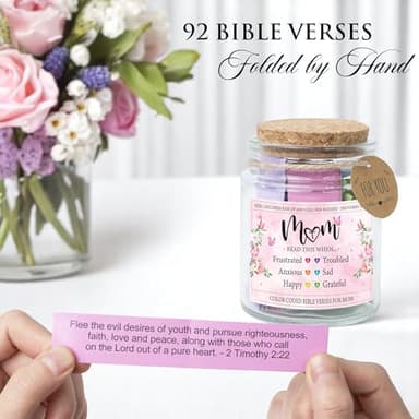 Bible Verses Jar For Mom, Christian Gifts For Women, Birthday Gifts For Women, Mothers Day Gifts From Daughter - Image 4