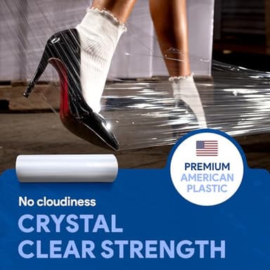 International Plastics Co. 18" Plastic Stretch Film Wrap 1200 feet 500% Stretch Ability - Image 6