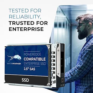 Water Panther 7.68TB SAS 12Gbps 2.5-inch x 15mm Enterprise SSD in 14G/15G/16G Tray Compatible with Dell PowerEdge Servers 0N85XX 0X8F87 R340 R640 R450 R650 C6600 NX440 T440 (Renewed) - Image 2